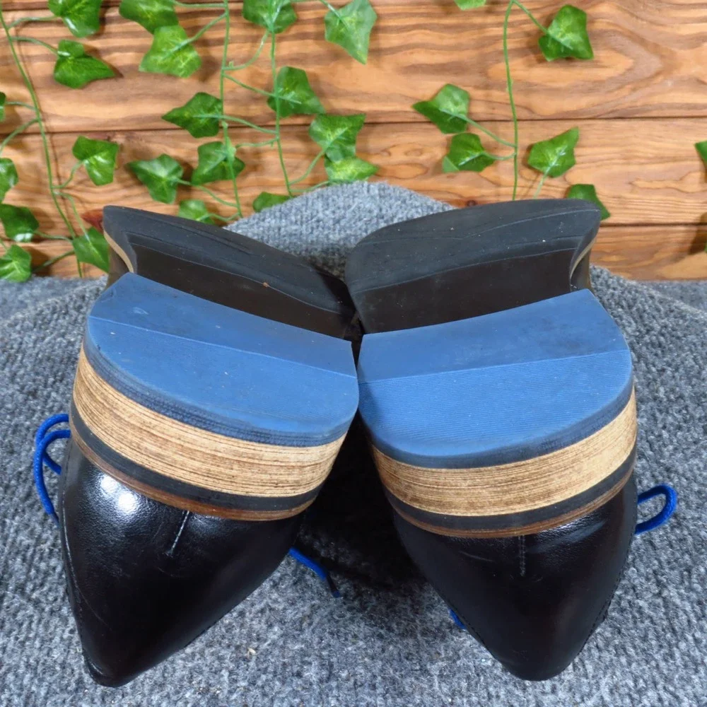 Steve Madden Kittch Men‎ Derby Oxford Shoe Size 9.5 Dress Casual Black Leather
